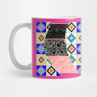 the wallpaper in multicolor nature risk waves of patterns ecopop art Mug